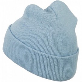 Skullies & Beanies Super Stretch Knit Watch Cap Beanie - Columbia Blue - CO11LUGV38D $9.37