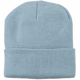 Skullies & Beanies Super Stretch Knit Watch Cap Beanie - Columbia Blue - CO11LUGV38D $9.37