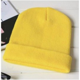 Skullies & Beanies Plain Blank Long Cuff Beanie Cap Solid Winter Hat Knitted Hats Ski Caps for Men Women Teen Girls Boys Teen...