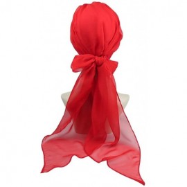 Skullies & Beanies Chemo Headwear Headwrap Scarf Cancer Caps Gifts for Hair Loss Women - Flaming Red - CU18EIOU0HE $15.87