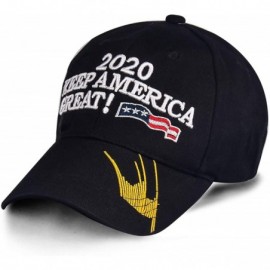 Baseball Caps Donald Trump 2020 Hat Keep America Great Embroidered MAGA USA Adjustable Baseball Cap - H-2-black - C218T4SMEER...