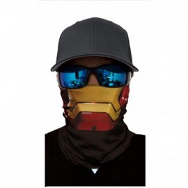 Balaclavas Seamless Face Mask Neck Gaiter UV Protection Windproof Face Mask Scarf - Iron Man - C51984YCMNO $12.82