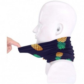 Balaclavas Neck Gaiter Headwear Face Sun Mask Magic Scarf Bandana Balaclava - Pineapple Pattern - CB1979MXYA3 $12.52