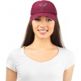 Baseball Caps Hummingbird Hat Baseball Cap Mom Nature Wildlife Birdwatcher Gift - Maroon - CX18SL6E6X4 $14.92