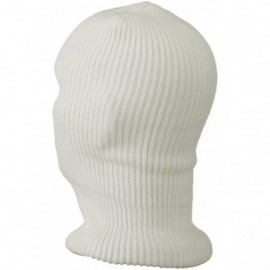 Balaclavas Ski Mask with Three Holes - White - CE11C0N8LFX $17.12