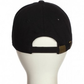 Baseball Caps Customized Letter Intial Baseball Hat A to Z Team Colors- Black Cap White Gold - Letter U - CG18ET37HRW $12.47