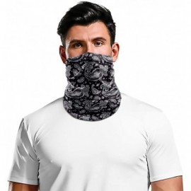 Balaclavas Bandana Balaclava for Women Men Magic Neck Gaiter Tube UV Face Scarf for Outdoor/UV/Cycling - 1 Pcs Black Paisley ...