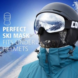 Balaclavas Ski Mask Half Face Mask Windproof Neck Warmer for Snow Skiing - 2991-black Brown - CP18AOXMNU2 $10.64