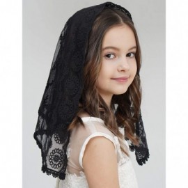 Headbands Veil for Girls Catholic Chapel Veil for Mass Catholic Mantilla F06 - Black Veil - C818NA2E8TM $7.50