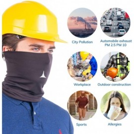 Balaclavas Face Mask Reusable with Filter - Anti Pollution Neck Gaiter - Face Cover - American Black - C5198NX4G0I $19.11