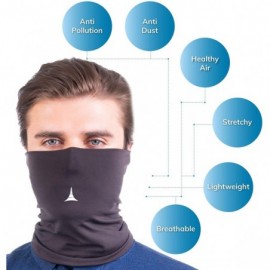 Balaclavas Face Mask Reusable with Filter - Anti Pollution Neck Gaiter - Face Cover - American Black - C5198NX4G0I $19.11